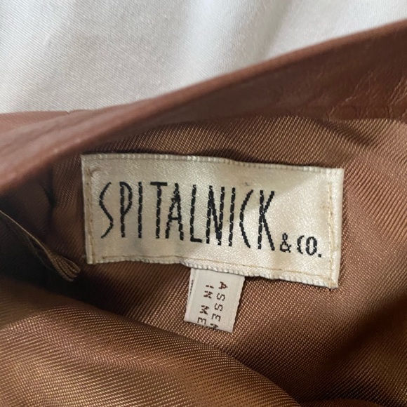 Spitalnick Vintage Leather skirt - Picture 2 of 3